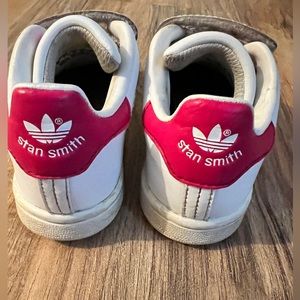 Baby Adidas Originals Stan Smith pink size 8 girls used